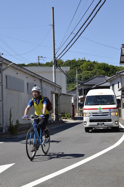 民間救急車も帯同