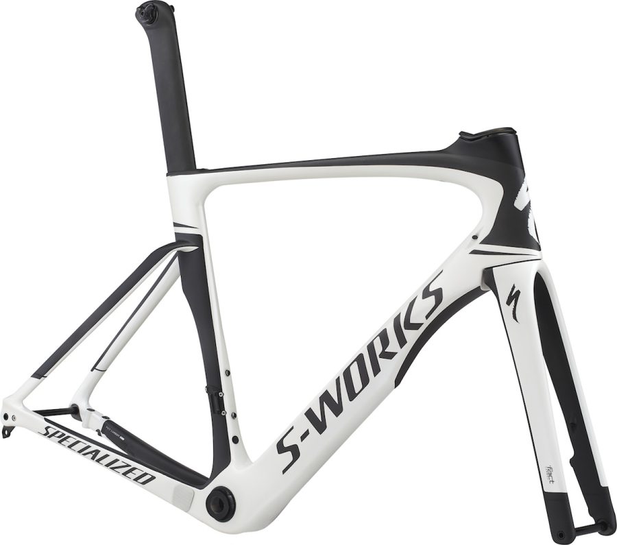 S-WORKS VENGE DISC ViAS FRAMESET（GLOSS METARLLIC WHITE/SATIN CARBON/BLACK）