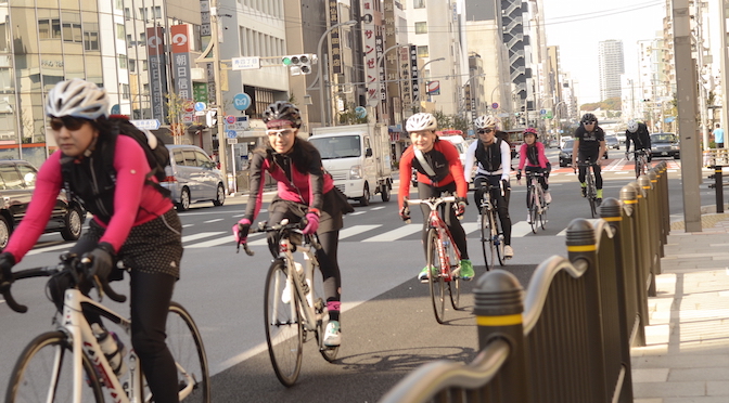 3月26日 4月23日開催 女性限定グループサイクリング都内50km 脱ロードバイク初心者 安全な乗り方や走行スキルを学びながら走ろう Cyclingex