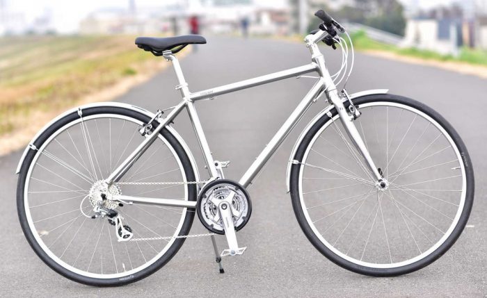 RITEWAYのクロスバイク「SHEPHERD CITY」に前後フェンダーをセットした